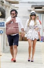 SYLVIE MEIS in Bikini at Club 55 in St-Tropez 06/02/2021