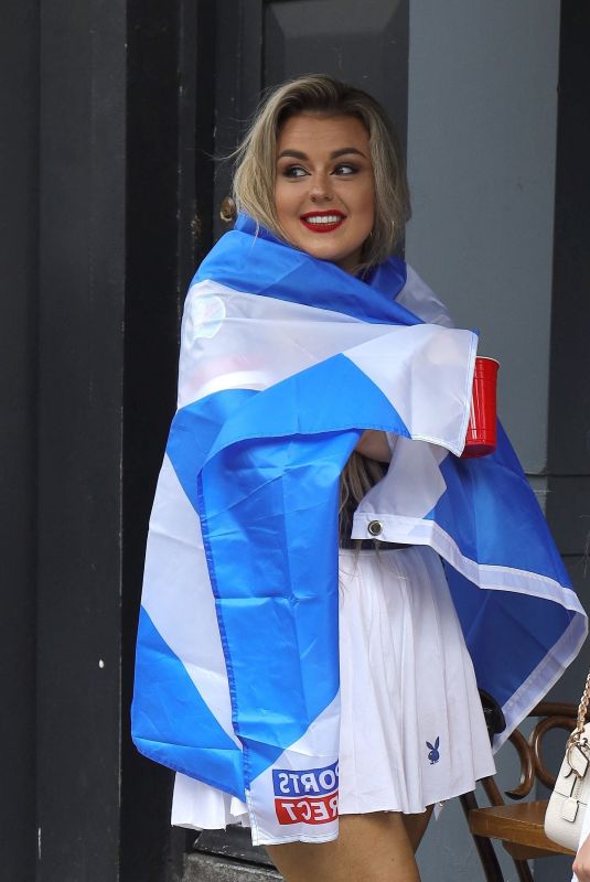 TALLIA STORM at Scotland Viewing Party in London 06/14/2021