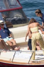 TAYLOR HILL in Bikini at a Boat in Positano 06/27/2021
