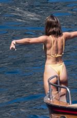 TAYLOR HILL in Bikini at a Boat in Positano 06/27/2021