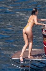 TAYLOR HILL in Bikini at a Boat in Positano 06/27/2021