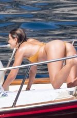 TAYLOR HILL in Bikini at a Boat in Positano 06/27/2021
