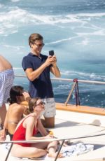 TAYLOR HILL in Bikini at a Boat in Positano 06/27/2021