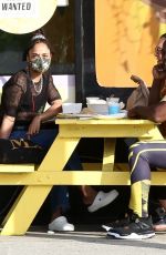 TESSA THOMPSON at The Vegan Joint Restaurant in Culver City 06/20/2021