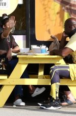 TESSA THOMPSON at The Vegan Joint Restaurant in Culver City 06/20/2021