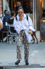 TESSA THOMPSON Out with a Friend in New York 06/02/2021