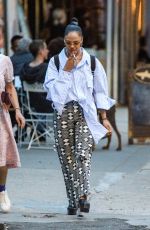 TESSA THOMPSON Out with a Friend in New York 06/02/2021