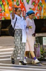 TESSA THOMPSON Out with a Friend in New York 06/02/2021