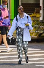 TESSA THOMPSON Out with a Friend in New York 06/02/2021