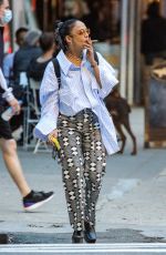 TESSA THOMPSON Out with a Friend in New York 06/02/2021