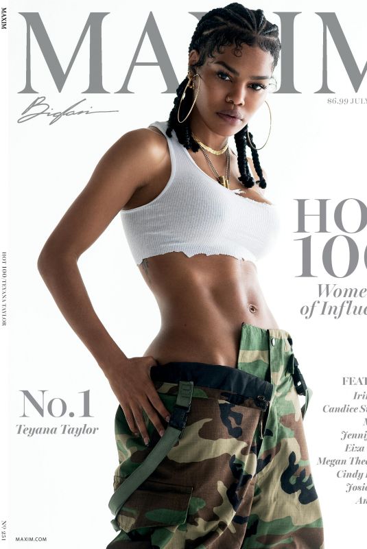 TEYANA TAYLOR in Maxim Magazine, July/August 2021