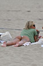 TINA LOUISE in Bikini Bottoms at a Beach in Santa Monica 06/20/2021