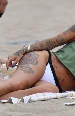 TINA LOUISE in Bikini Bottoms at a Beach in Santa Monica 06/20/2021