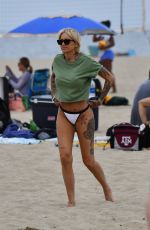 TINA LOUISE in Bikini Bottoms at a Beach in Santa Monica 06/20/2021