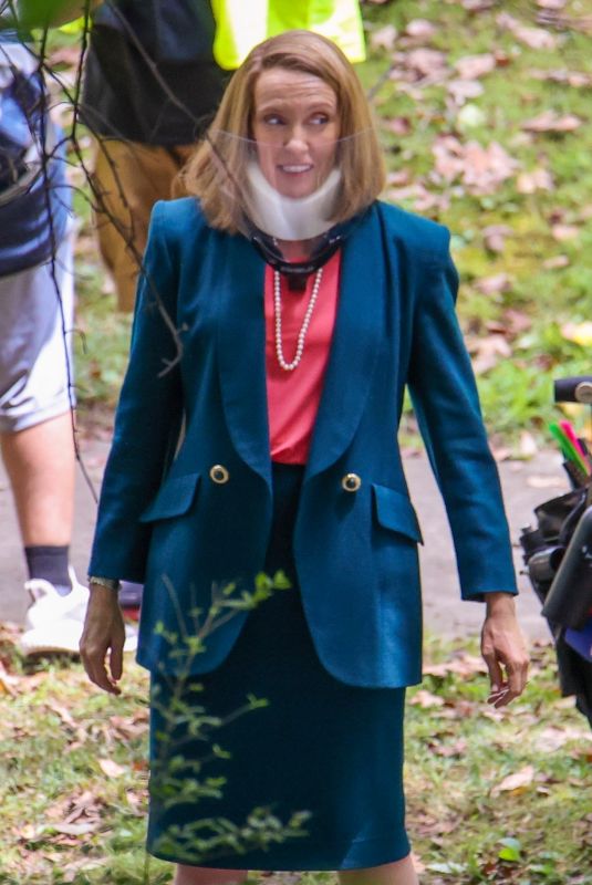 TONI COLLETTE on the Set of The Staircase in Atlanta 06/10/2021