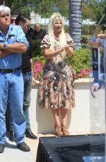 TORI SPELLING and Jay Leno at Concourse D