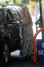 TORI SPELLING at a Gas Station in Beverly Hills 06/16/2021