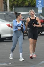 VANESSA HUDGENS and GG MAGREE Arrivves at Dogpound Gym in West Hollywood 06/02/2021