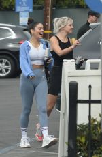 VANESSA HUDGENS and GG MAGREE Arrivves at Dogpound Gym in West Hollywood 06/02/2021