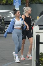 VANESSA HUDGENS and GG MAGREE Arrivves at Dogpound Gym in West Hollywood 06/02/2021