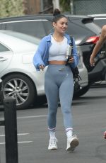 VANESSA HUDGENS and GG MAGREE Arrivves at Dogpound Gym in West Hollywood 06/02/2021