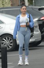 VANESSA HUDGENS and GG MAGREE Arrivves at Dogpound Gym in West Hollywood 06/02/2021