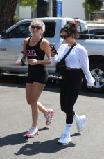 VANESSA HUDGENS and GG MAGREE at DogPound Gym in West Hollywood 06/28/2021