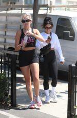 VANESSA HUDGENS and GG MAGREE at DogPound Gym in West Hollywood 06/28/2021