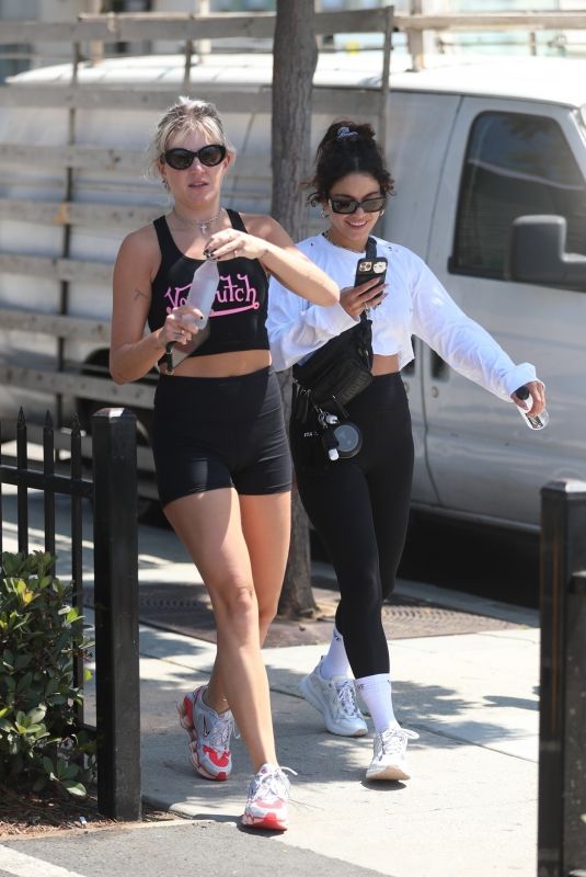 VANESSA HUDGENS and GG MAGREE at DogPound Gym in West Hollywood 06/28/2021