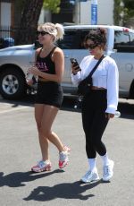 VANESSA HUDGENS and GG MAGREE at DogPound Gym in West Hollywood 06/28/2021