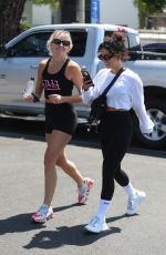 VANESSA HUDGENS and GG MAGREE at DogPound Gym in West Hollywood 06/28/2021