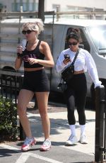 VANESSA HUDGENS and GG MAGREE at DogPound Gym in West Hollywood 06/28/2021