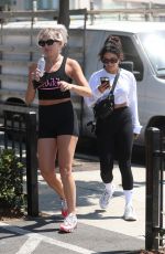 VANESSA HUDGENS and GG MAGREE at DogPound Gym in West Hollywood 06/28/2021