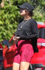 VANESSA HUDGENS Heading to Dogpound Gym in West Hollywood 06/24/2021