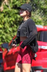 VANESSA HUDGENS Heading to Dogpound Gym in West Hollywood 06/24/2021