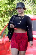 VANESSA HUDGENS Heading to Dogpound Gym in West Hollywood 06/24/2021