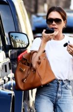 VICTORIA BECKHAM in Denim Out in London 06/08/2021
