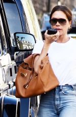 VICTORIA BECKHAM in Denim Out in London 06/08/2021