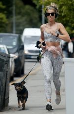 VOGUE WILLIAMS Out Jogging with Her Dog in Chelsea 06/22/2021