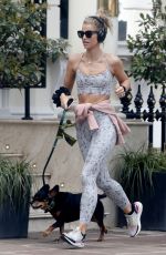 VOGUE WILLIAMS Out Jogging with Her Dog in Chelsea 06/22/2021