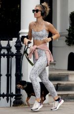 VOGUE WILLIAMS Out Jogging with Her Dog in Chelsea 06/22/2021