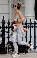 VOGUE WILLIAMS Out Jogging with Her Dog in Chelsea 06/22/2021