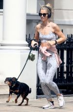 VOGUE WILLIAMS Out Jogging with Her Dog in Chelsea 06/22/2021