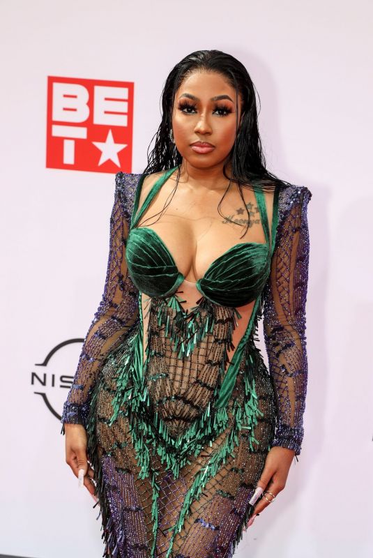YUNG MIAMI at 2021 BET Awards in Los Angeles 06/27/2021