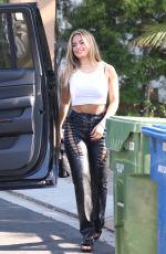 ADDISON RAE Arrives at Clippers Game at Staples Center in Los Angeles 06/30/2021