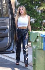 ADDISON RAE Arrives at Clippers Game at Staples Center in Los Angeles 06/30/2021