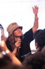 ADRIENNE BAILON at Pop Up Tour in 91 East 3rd Street in New York 07/07/2021