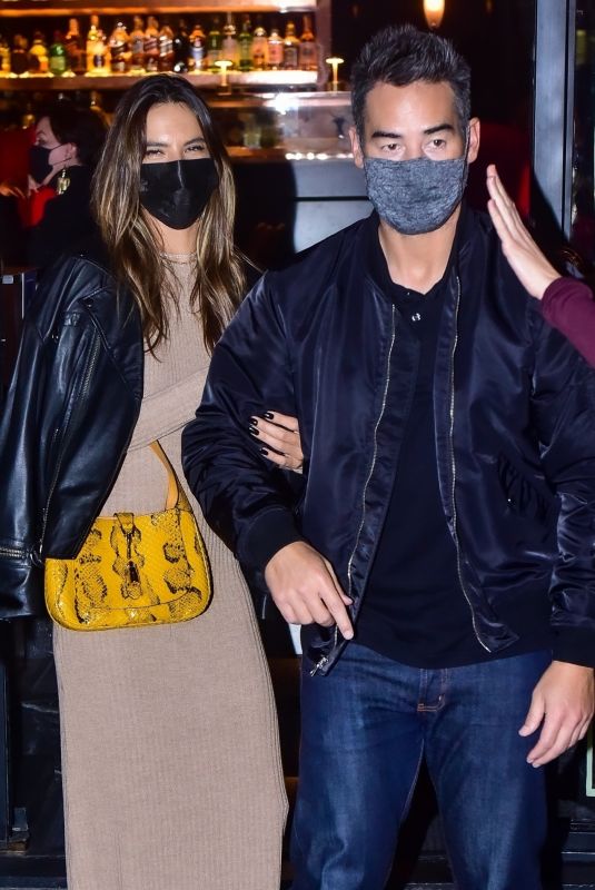 ALESSANDRA AMBROSIO and Richard Lee Out for Dinner in Sao Paulo 07/13/2021