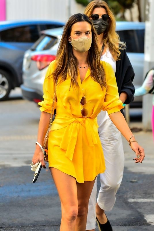 ALESSANDRA AMBROSIO Out for Lunch in Sao Paulo 07/15/2021