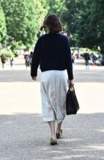 ALEXA CHUNG Out at a Park in London 07/02/2021